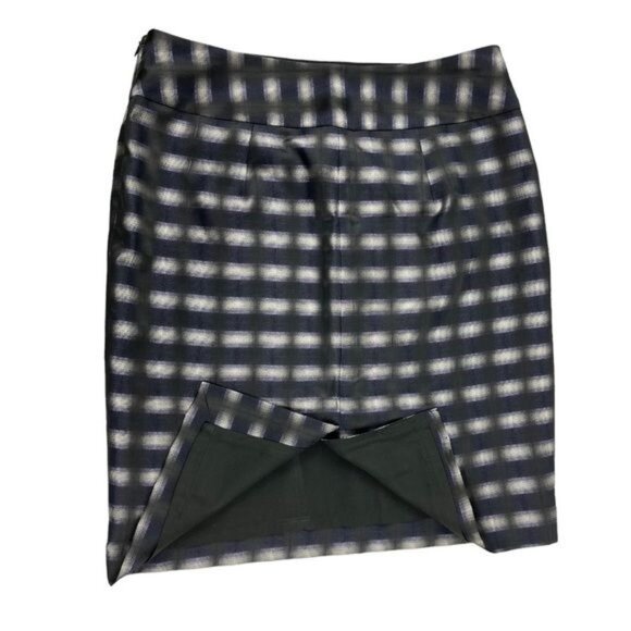 The Limited Abstract Print Career Pencil Skirt Gray, Black, Purple Size 6 - Picture 3 of 12